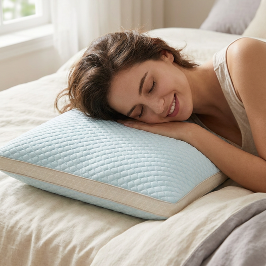 Cooling Memory Foam Pillow for Neck Support & Better Sleep