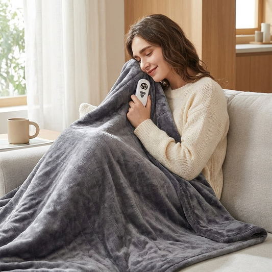 Electric Heated Blanket for Cozy Warmth & Comfort