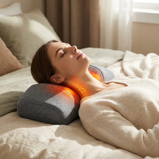 Heated Neck Support Pillow for Neck Pain Relief & Relaxation
